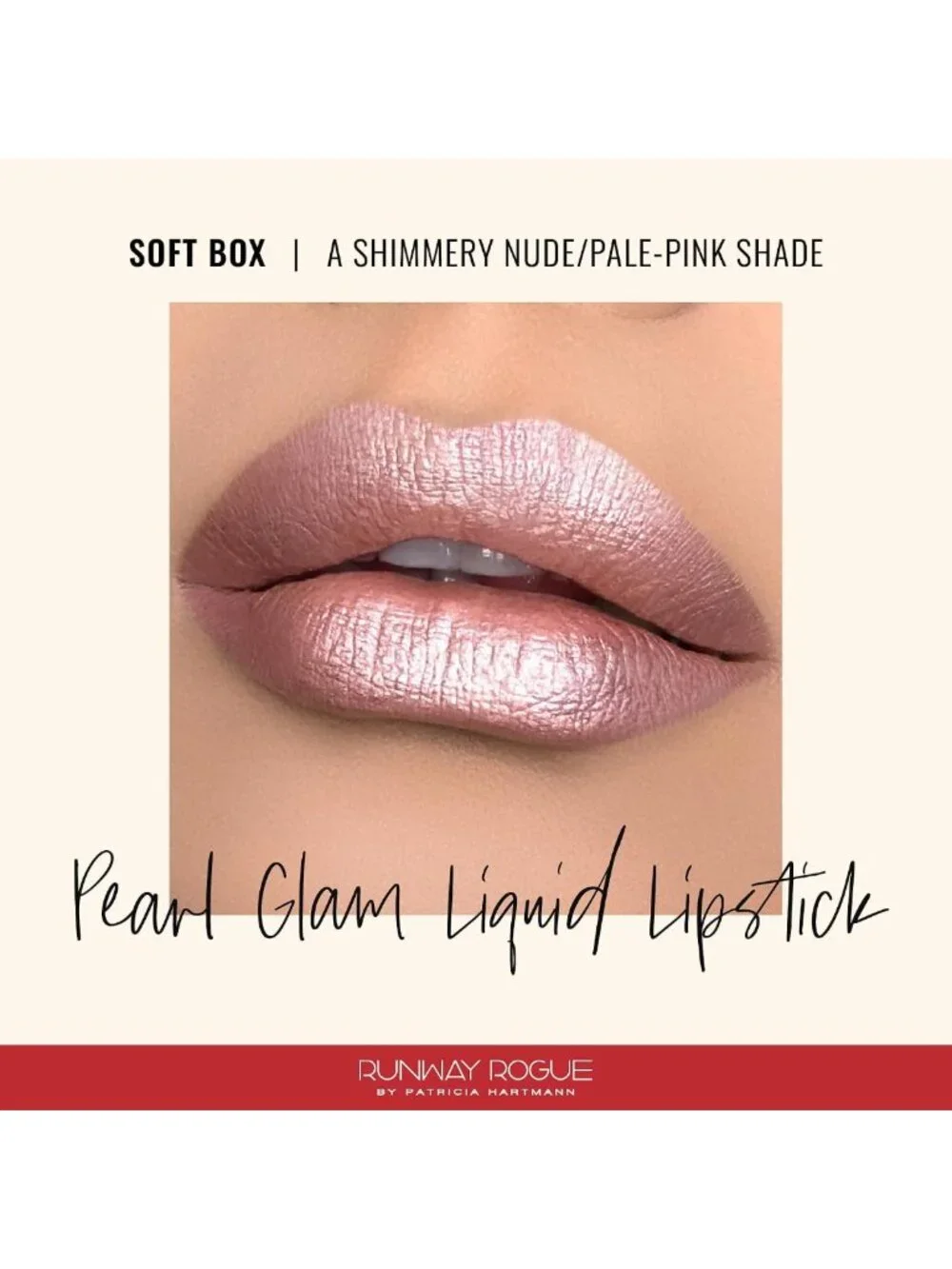 Glam Long Wear Shimmer Liquid Lipstick - Metallic Nude/Pale Pink with Silver